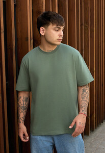 Фото - Однотонная футболка зеленого цвета Staff tf green - Men box