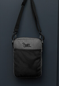 Фото - Черно-серая мужская барсетка Staff mon black & gray - Men box