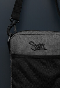Фото - Черно-серая мужская барсетка Staff mon black & gray - Men box