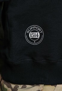Фото - Мужское патриотическое худи Staff x 1514 Support black - Men box