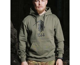 Фото - Патріотичне чоловіче худі Staff x 1514 Support khaki - Men box
