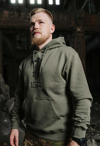 Фото - Патриотическое мужское худи Staff x 1514 Support khaki - Men box