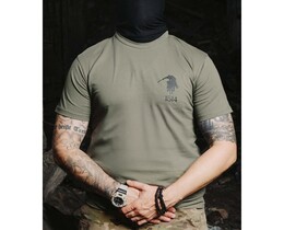 Фото - Патриотическая футболка для мужчин Staff x 1514 Support khaki - Men box