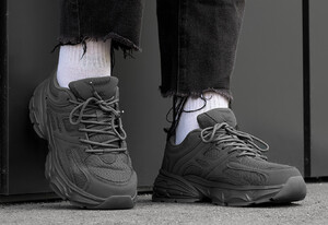 Фото - Серые кроссовки на каждый день Staff all dark gray - Men box