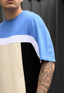 Фото - Мужская яркая оверсайз футболка Staff ik2 colors oversize - Men box