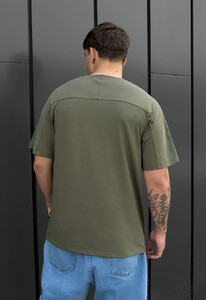 Фото - Повсякденна футболка у кольорі хакі Staff reglan khaki - Men box