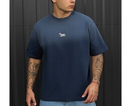Фото - Чоловіча футболка синього кольору Staff va1 navy oversize - Men box