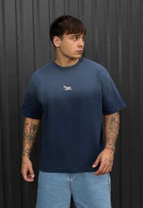 Фото - Чоловіча футболка синього кольору Staff va1 navy oversize - Men box