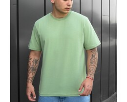 Фото - Футболка у світло-зеленому кольорі Staff va1 light green oversize - Men box