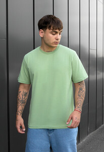 Фото - Футболка у світло-зеленому кольорі Staff va1 light green oversize - Men box