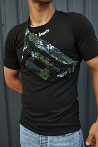Фото - Сумка-бананка Fazan V2 Intruder з абстрактним малюнком - Men box