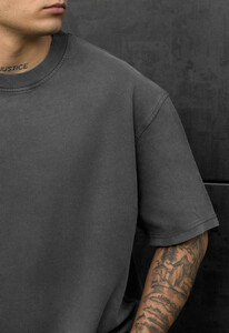 Фото - Мужская оверсайз футболка Staff va2 dark gray oversize - Men box