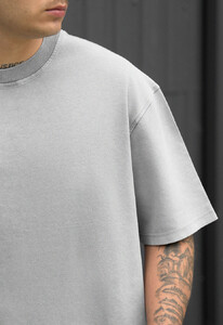 Фото - Сіра оверсайз футболка Staff va2 gray oversize - Men box