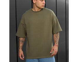 Фото - Чоловіча оверсайз футболка Staff khaki oversize premium - Men box