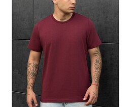 Фото - Базова футболка бордового кольору Staff bordo basic - Men box