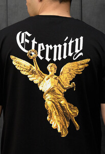 Фото - Черная футболка с ярким принтом на спине Staff eternity - Men box