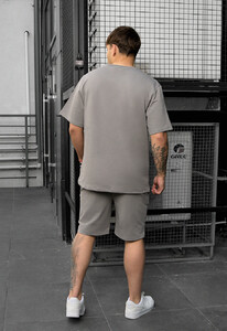 Фото - Летний оверсайз комплект Staff ra gray oversize - Men box