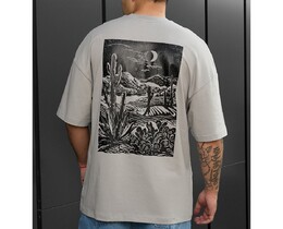 Фото - Брендированная футболка с принтом Staff night & logo oversize - Men box
