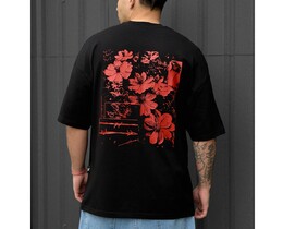 Фото - Оверсайз футболка с цветами Staff red flowers oversize - Men box