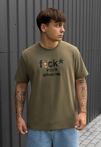 Фото - Мужская футболка с текстовым лого Staff your opinion - Men box