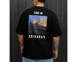 Фото - Оверсайз футболка Staff lost in paradise reflective oversize - Men box