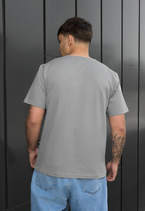 Фото - Однотонная мужская футболка Staff gray - Men box