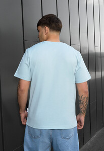 Фото - Бавовняна футболка блакитного кольору Staff light blue - Men box