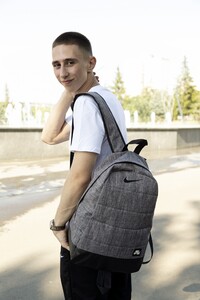 Фото - Рюкзак міський "Матрац" від Intruder. Колір: сірий меланж - Men box