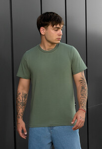 Фото - Футболка чоловіча без принтів Staff green basic - Men box