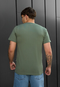 Фото - Футболка чоловіча без принтів Staff green basic - Men box