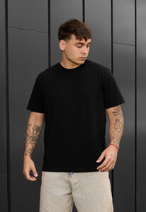 Фото - Мужская котоновая футболка черного цвета Staff bt black - Men box