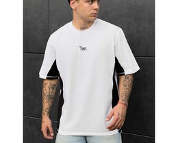 Фото - Хлопковая футболка черно-белая Staff white & black logo - Men box