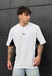 Фото - Хлопковая футболка черно-белая Staff white & black logo - Men box