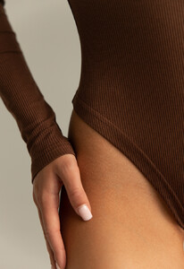 Фото - Однотонне коричневе боді для дівчат Staff kr brown - Men box