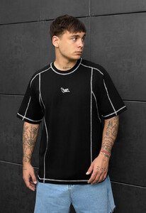 Фото - Стильная мужская футболка с принтом Staff black logo oversize - Men box