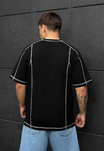 Фото - Стильная мужская футболка с принтом Staff black logo oversize - Men box