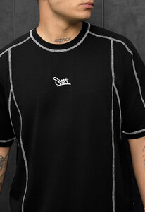 Фото - Стильная мужская футболка с принтом Staff black logo oversize - Men box