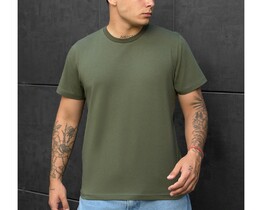 Фото - Чоловіча футболка однотонна Staff khaki basic - Men box