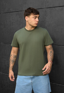 Фото - Чоловіча футболка однотонна Staff khaki basic - Men box