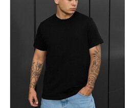 Фото - Мужская черная котоновая футболка Staff pi black - Men box