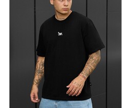 Фото - Мужская футболка с белым принтом Staff black logo - Men box