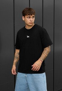 Фото - Мужская футболка с белым принтом Staff black logo - Men box