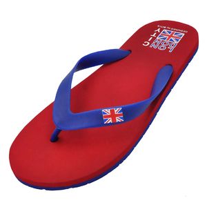 Фото - Пляжные вьетнамки Bitis. Цвет: красный с синим ремешком - Men box