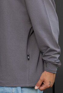 Фото - Мужской оверсайз лонгслив Staff gray 2 oversize - Men box