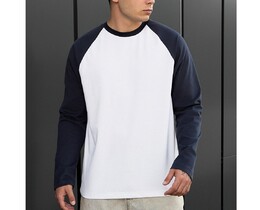Фото - Двухцветный лонг для парней Staff su reglan white & navy - Men box