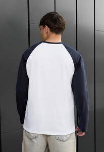 Фото - Двоколірний лонг для хлопців Staff su reglan white & navy - Men box