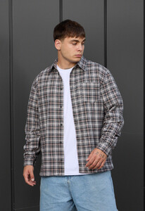 Фото - Молодежная рубашка для парней Staff ed dark gray - Men box