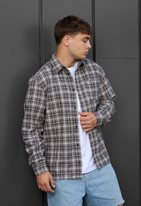 Фото - Молодежная рубашка для парней Staff ed dark gray - Men box