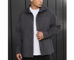 Фото - Темно-серая вельветовая рубашка Staff velvet dark gray - Men box