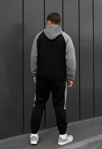 Фото - Комфортный спортивный костюм от Staff evi gray & black - Men box